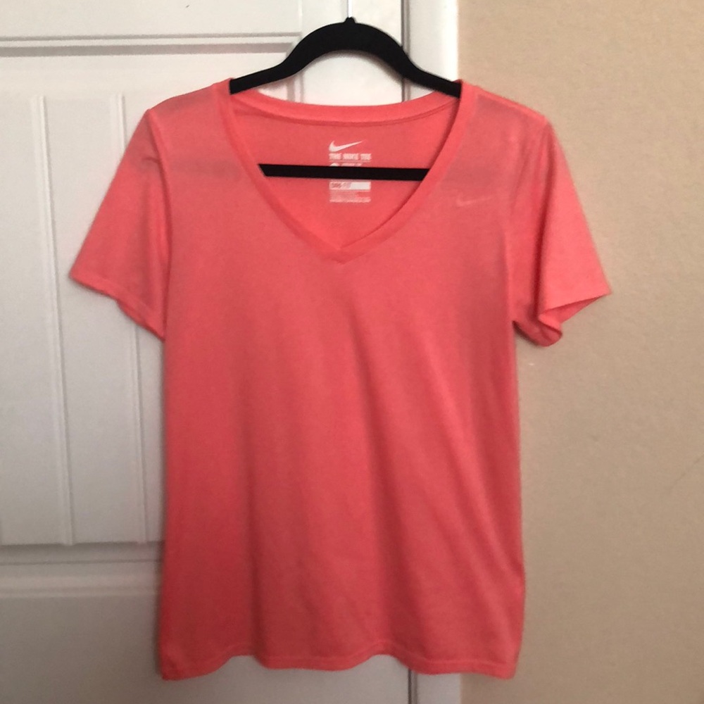 Pink nike v neck